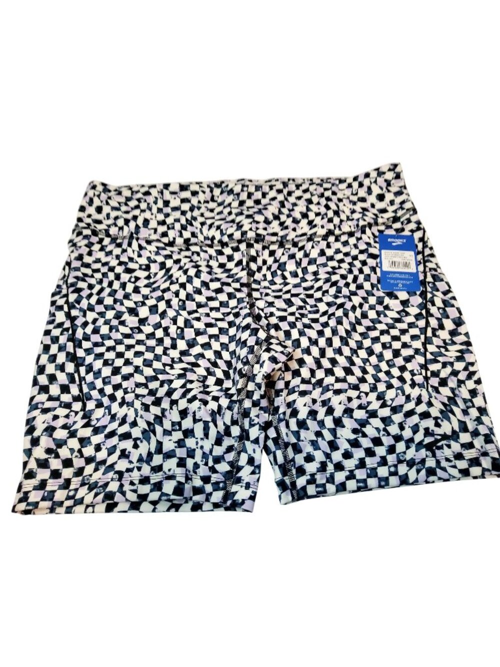 Brooks Spark 5" Short Tight XXL Speed Check Black/White running or athletic use